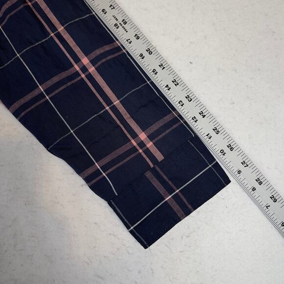 Wrangler Flex for Comfort Button Down Shirt Men 3XL Blue Pink Plaid Long Sleeve - Picture 8 of 12